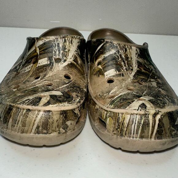 Crocs Freesail Realtree Camouflage Womens Size 8 Mule Slip On Comfort Sandal - Picture 1 of 5